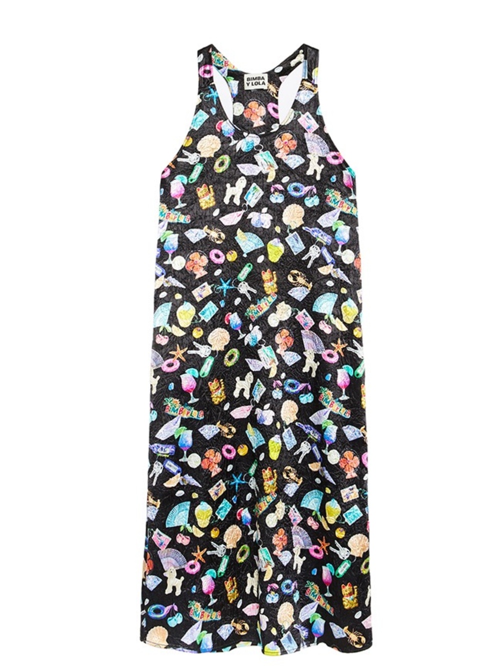 BIMBA Y LOLA X Kentario Okawara collab printed maxi dress